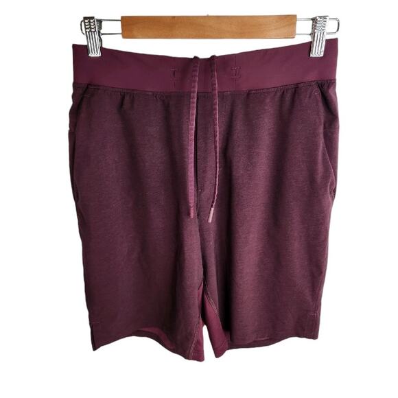 Lululemon T.H.E. Short Linerless 9" Heather‎ Dark Adobe Men's Small - Picture 6 of 8